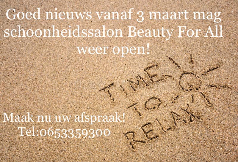 we zijn weer open